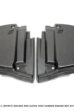 Mega Sale AMS Performance Infiniti 17+ Q60 / 16+ Q50 3.0TT Alpha Matte Carbon Rear Engine Bay Cover Set
