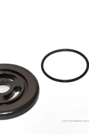 Limited Edition AMS Performance 09+ Nissan GT-R R35 Alpha Billet Oil Filter Adapter w/Street Filter for Cooling Kit