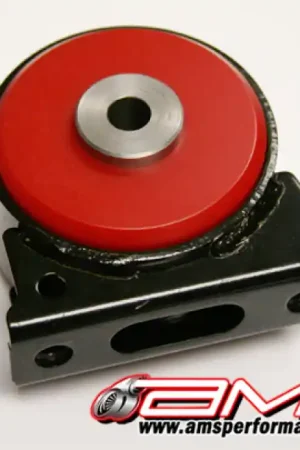 AMS Performance 08-15 Mitsubishi EVO X / Ralliart Front Lower Motor Mount Insert - Red/Race Price Drop