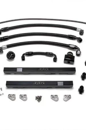 Hot Deal AMS Performance 2009+ Nissan GT-R R35 Alpha Fuel Rail Kit w/Regulator - Black