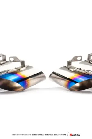 Super Sale AMS Performance 15-19 Lamborghini Huracan Titanium Exhaust Tips (OEM & Alpha TT Kit Fitment)