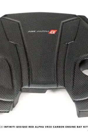 Handmade AMS Performance Infiniti 17+ Q60 / 16+ Q50 3.0TT Alpha Matte Carbon Engine Cover