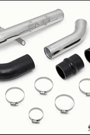 AMS Performance 08-15 Mitsubishi EVO X Upper I/C Pipe - Black Powder Coat Place Order