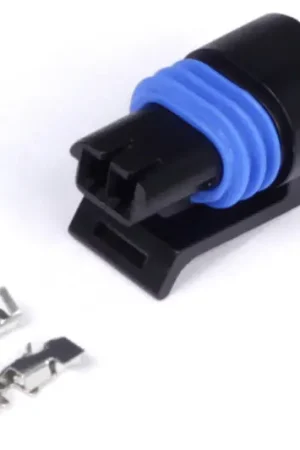 Last Chance Haltech Delphi 2 Pin GM Style Coolant Temp Connector Black Plug & Pins