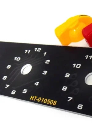 Buy Direct Haltech Triple Switch Panel Kit w/Yellow & Red Knobs