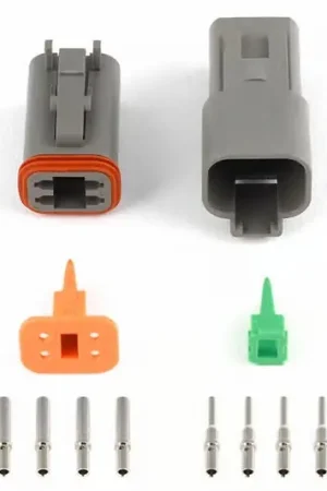 Fast Shipping Haltech Matching Set of Deutsch DT-4 Connectors 13 Amp Plug & Pins Only