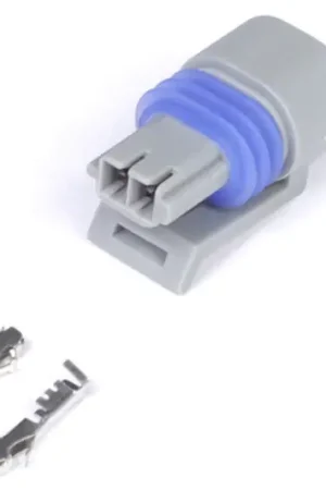 Haltech Delphi 2 Pin GM Style Air Temp Connector Grey Plug & Pins Fan Favorite