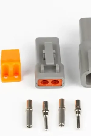 Haltech Matching Set of Deutsch DTP-2 Connectors (25 Amp) Plug & Pins Cheap