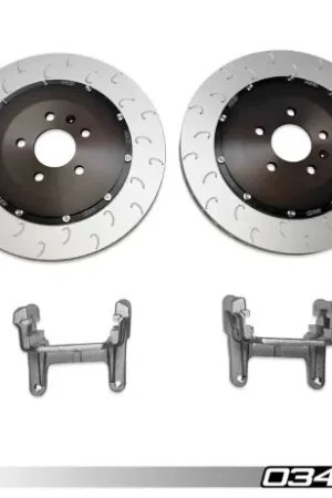 Wholesale 034 Motorsport - 2-Piece Floating Rear Brake Rotor 370mm Upgrade for B9/B9.5 Audi A4/S4, A5/S5, Q5/SQ5