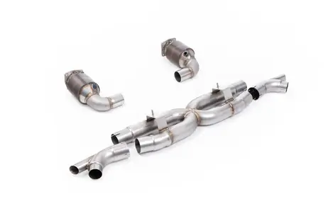 High Quality Milltek Race X Pipe Full System with HJS High Flow Sports Cats - Porsche 911 991.2 Turbo S