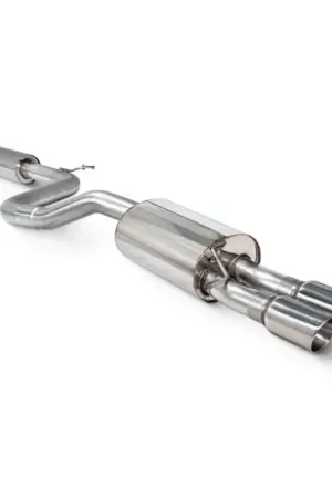 Scorpion Resonated GPF-Back Exhaust System with Twin Polished twin 90mm Daytona trims - Volkswagen Polo GTI 2.0T AW Pre-Facelift GPF Model Hassle-Free Returns