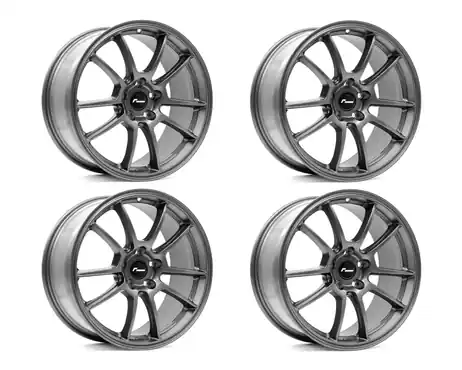 Discount Racingline Cup Edition 'EVO' 8.5J x 18inch Alloy Wheel Set - Gunmetal Grey