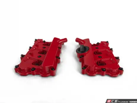 Free Returns Gloss Red Valve Cover Upgrade kit for 3.0 Supercharged Audi models