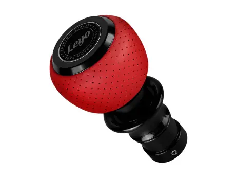 Same Day Shipping Leyo Motorsport Red Nappa DSG Shift Knob (Black Anodized)