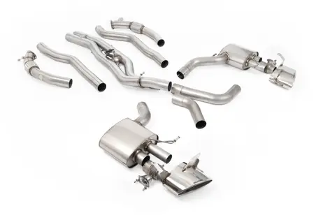 Milltek Signature Series Titanium Axle Back System with T304L Front Pipes & Active Centre Section Non Resonated - RS7 C8 One Day Deal