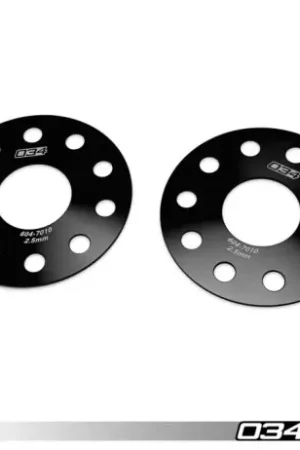 034 Motorsport Wheel Spacer Pair, 2.5mm, Volkswagen & Audi 5x112 with 57.1mm Center Bore Time-Limited