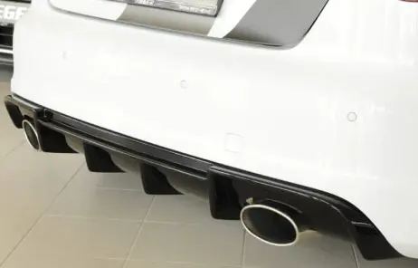Rieger Hatchback Rear Diffuser Gloss Black - S3 (8V) Pre-FL Hassle-Free Returns