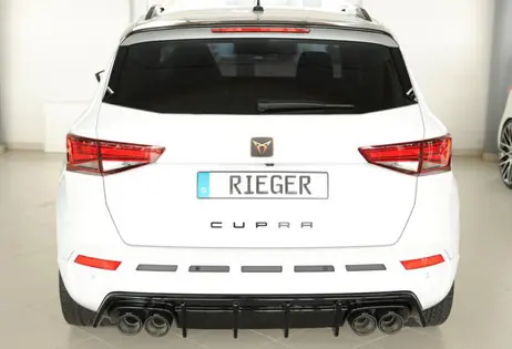Order Now Rieger Rear Diffuser Gloss Black - Cupra Ateca 4Drive (5FP) Pre-Facelift