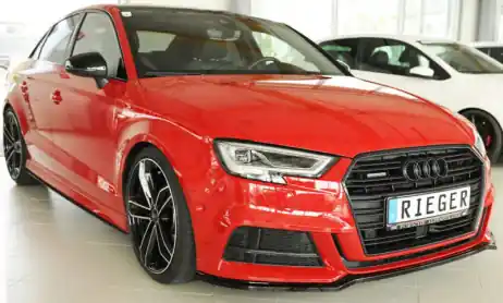 Rieger Front Splitter Gloss Black - A3 S-line & S3 (2016+) Special Discount