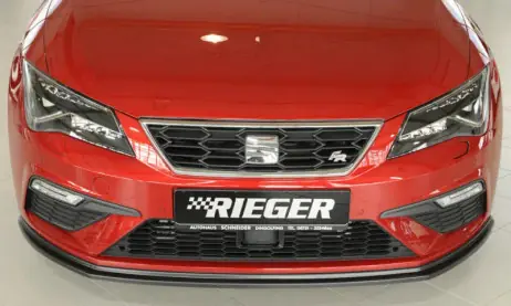 Genuine Rieger Front Splitter Satin Black - Leon FR & Cupra (2017+)