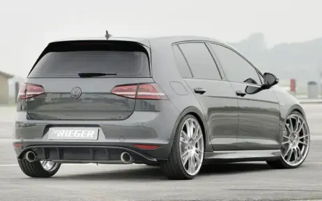 Fresh Stock Rieger Rear Diffuser Gloss Black - Golf Mk 7 GTI