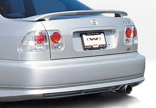 Warranty Included Honda Civic 2DR & 4DR VIS Racing Racing Series Rear Lip - Polyurethane - 890130