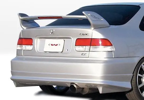 Honda Civic 2DR & 4DR VIS Racing W-Type Rear Lip - Polyurethane - 890375 Next Day Delivery
