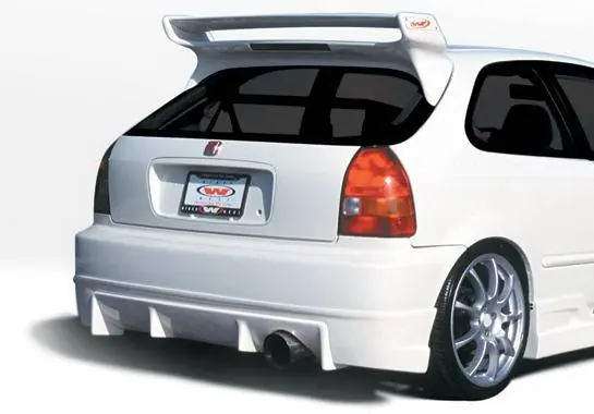 Honda Civic HB Wings West Tuner Type I Rear Lower Skirt - 890504 Free Returns