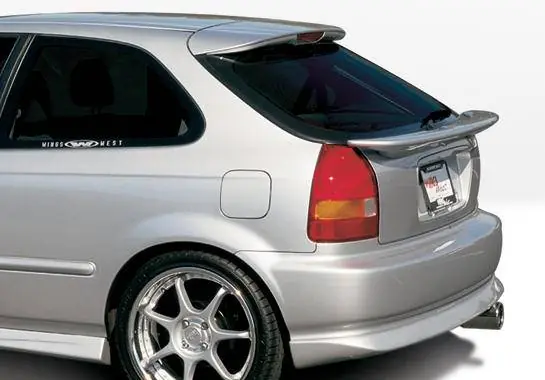 Honda Civic HB VIS Racing Racing Series Rear Lip - Polyurethane - 890186 Worldwide Shipping