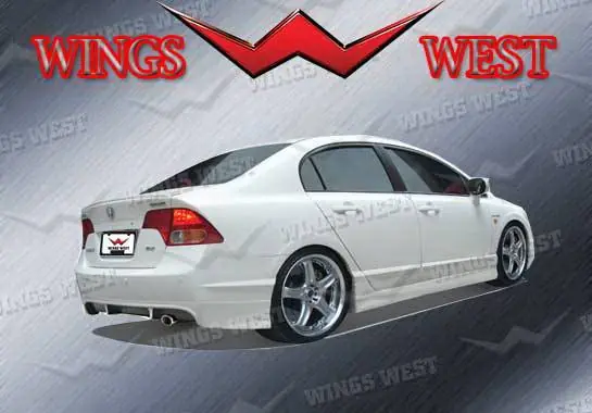 Get Yours Honda Civic Wings West VIP Rear Lower Skirt - 890913