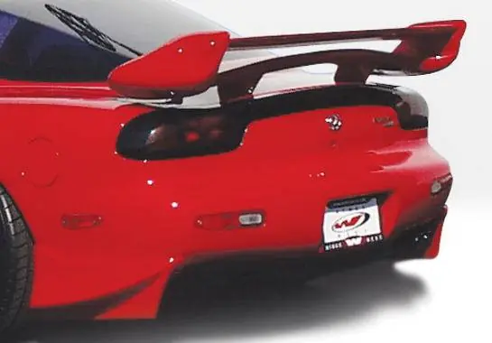 Sale Mazda RX-7 Wings West Aggressor Rear Spat Set - Fiberglass - 2PC - 490145
