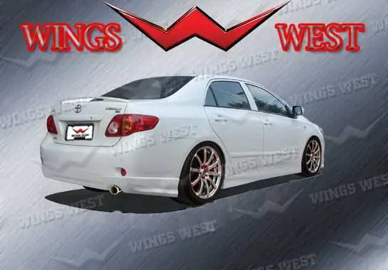Deal Toyota Corolla Wings West W-Type Rear Lower Skirt - 890939