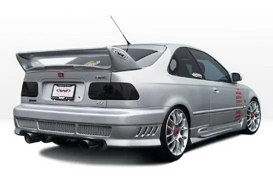 Honda Civic 2DR & HB Wings West W-Type Side Skirts - Left & Right - 890374L&R Weekend Sale