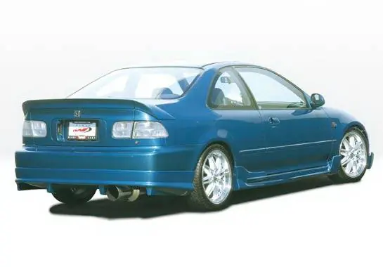 Brand New Honda Civic 2DR Wings West G5 Series Side Skirts - Left & Right - 890606L&R