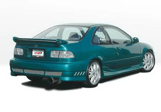 Holiday Sale Honda Civic 2DR Wings West Tuner II Side Skirts - Left & Right - 890581L&R