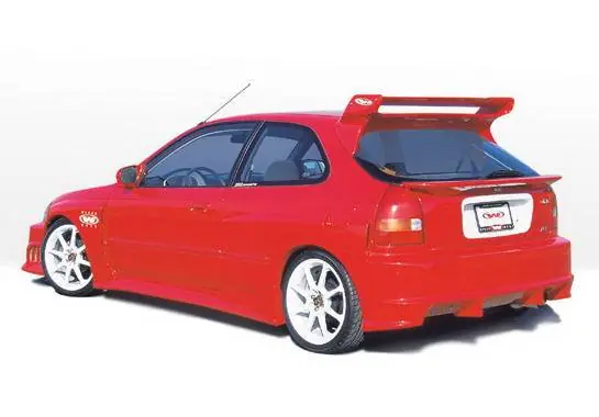 In Demand Honda Civic HB Wings West GSR Style Side Skirts - Left & Right - Fiberglass - 490178L&R