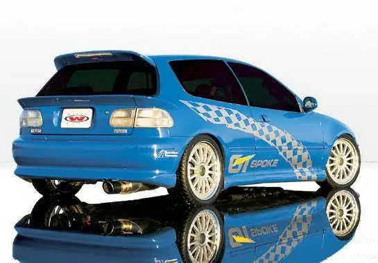 Honda Civic HB Wings West Racing Series Side Skirts - Left & Right - 890065L&R Top Pick