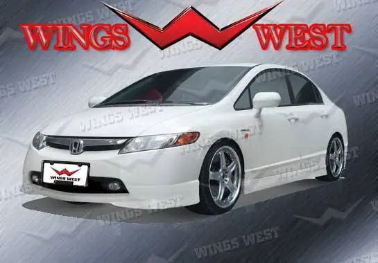 Best Seller Honda Civic Wings West VIP Side Skirts - Left & Right - 890912L&R