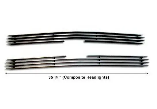 Chevrolet S10 Wings West Billet Grille Upper - 2PC - 302003U Low Price