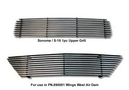 Best Choice GMC Sonoma Wings West Billet Grille Set - 2PC - 302030