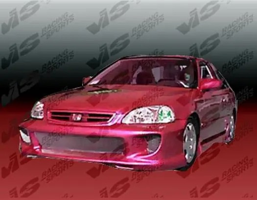 Limited Offer Honda Civic 2DR VIS Racing Kombat-1 Full Body Kit - 96HDCVC2DKOM1-099