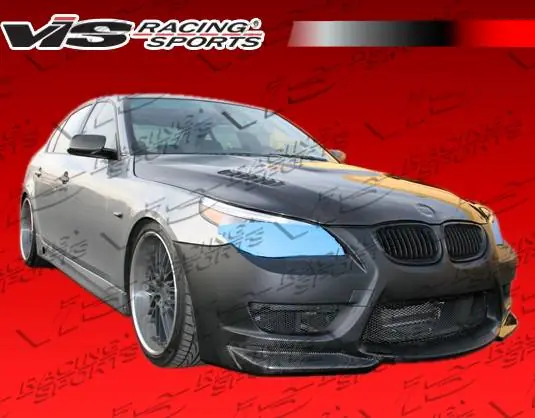 BMW 5 Series VIS Racing AMS Front Bumper - Carbon Fiber - 04BME604DAMS-001CC Authentic
