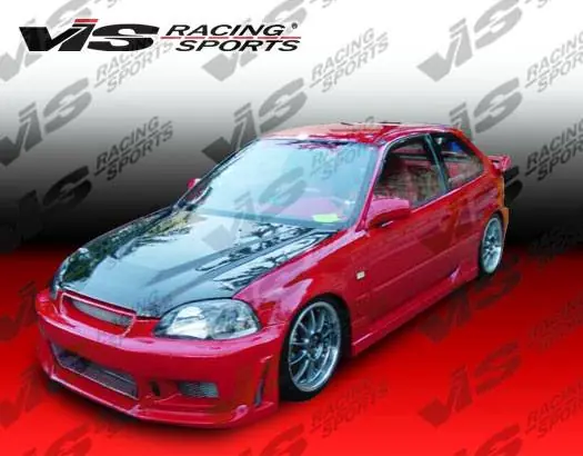 Seasonal Sale Honda Civic 2DR & 4DR VIS Racing Tracer-2 Front Bumper - 01HDCVC2DTRA2-001