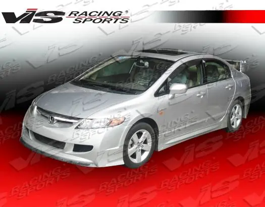 New Release Honda Civic 4DR VIS Racing Techno R-2 Front Bumper - 06HDCVC4DTNR2-001