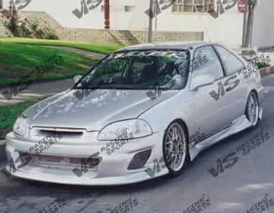 Same Day Shipping Honda Civic VIS Racing Techno R-2 Front Bumper - 96HDCVC2DTNR2-001