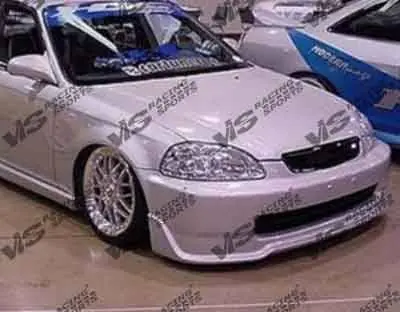 Honda Civic VIS Racing Techno R-3 Front Lip - 96HDCVC2DTNR3-011 Same Day Shipping