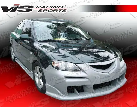 Hot Deal Mazda 3 4DR VIS Racing Laser Front Bumper - 04MZ34DLS-001
