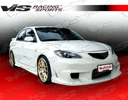 Mazda 3 4DR VIS Racing Wings Front Bumper - 04MZ34DWIN-001 Certified