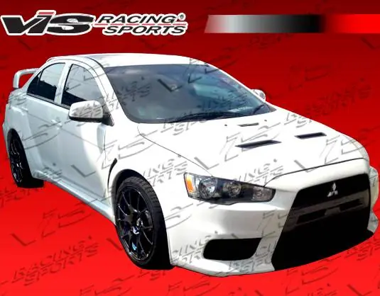 Warranty Included Mitsubishi Lancer VIS Racing EVO X Widebody Front Bumper - 08MTLAN4DEVXWB-001