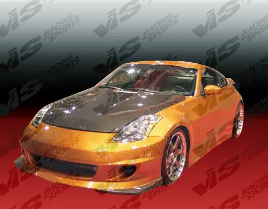 Warranty Included Nissan 350Z VIS Racing Spike Front Bumper - 03NS3502DSPK-001